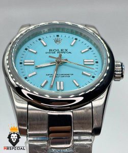ساعت ست مردانه و زنانه رولکس پرپچوال اتوماتیک صفحه تیفانی 01463 Rolex Oyster Perpetual