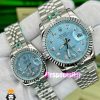 ساعت ست رولکس مردانه و زنانه مدل دیت جاست کوارتز استیل صفحه ابی 021188 ROLEX DATEJUST