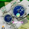 ساعت ست رولکس مردانه و زنانه مدل دیت جاست کوارتز استیل صفحه ابی 021187 ROLEX DATEJUST