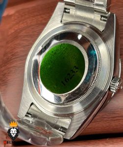 ساعت مردانه رولکس اسکای دالر اتوماتیک استیل صفحه سبز 0023 Rolex Sky Dweller