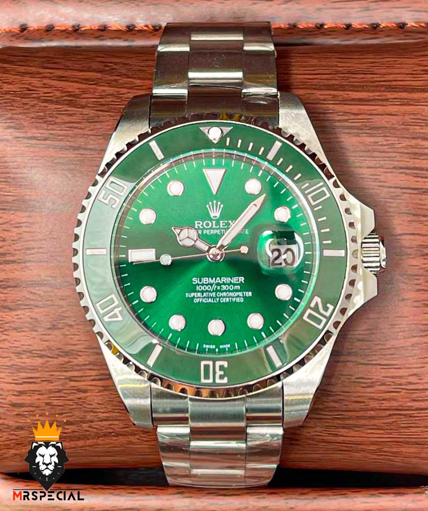 ساعت مچی مردانه رولکس ساب مارینر هالک کوارتز استیل صفحه سبز 6626 Rolex Sub mariner hulk