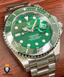 ساعت مچی مردانه رولکس ساب مارینر هالک کوارتز استیل صفحه سبز 6626 Rolex Sub mariner hulk
