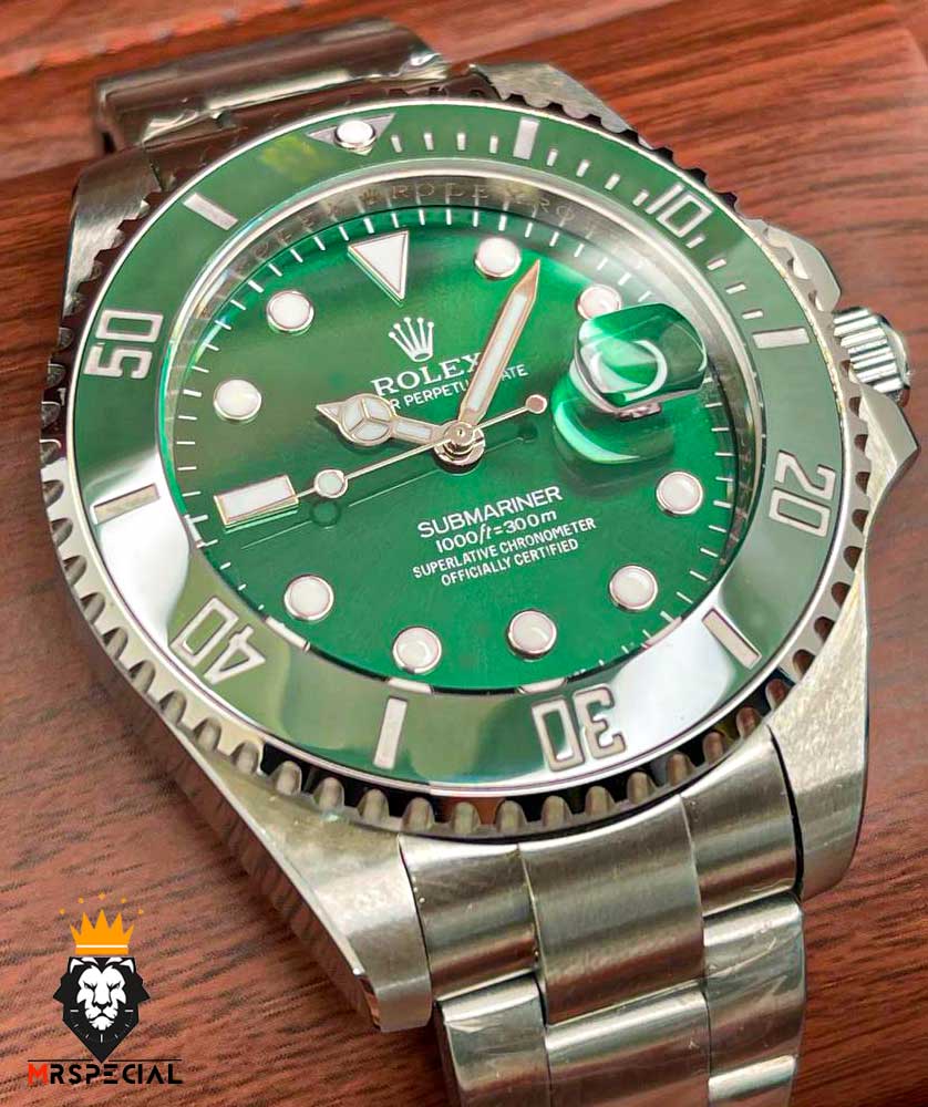 ساعت مچی مردانه رولکس ساب مارینر هالک کوارتز استیل صفحه سبز 6626 Rolex Sub mariner hulk