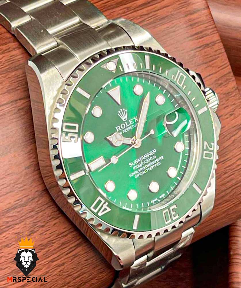 ساعت مچی مردانه رولکس ساب مارینر هالک کوارتز استیل صفحه سبز 6626 Rolex Sub mariner hulk