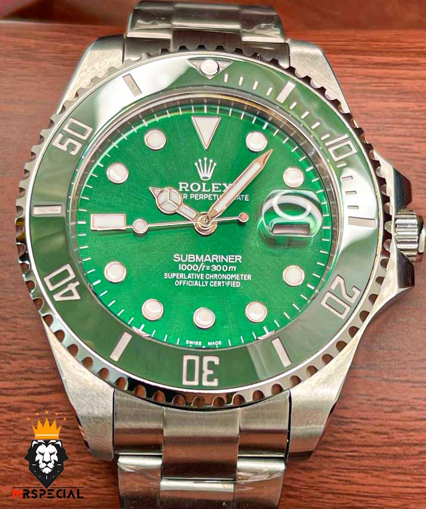 ساعت مچی مردانه رولکس ساب مارینر هالک کوارتز استیل صفحه سبز 6626 Rolex Sub mariner hulk