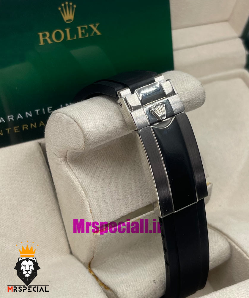 ساعت رولکس مردانه مدل ساب مارینر کوارتز بند رابر صفحه مشکی 021466 Rolex Submariner