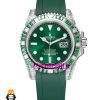 ساعت رولکس مدل ساب مارینر اتوماتیک فول نگین بند رابر سبز صفحه سبز 021435 Rolex SUB MARINER Diamond