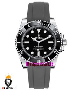 ساعت رولکس مردانه مدل ساب مارینر کوارتز بند رابر صفحه مشکی 021466 Rolex Submariner