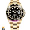 ساعت مردانه رولکس ساب مارینر طلایی صفحه مشکی رپلیکا 020317 Rolex SUB MARINER Replica