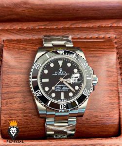ساعت مچی مردانه رولکس ساب مارینر اتوماتیک استیل صفحه مشکی 6607 Rolex Sub mariner