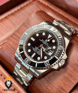 ساعت مچی مردانه رولکس ساب مارینر اتوماتیک استیل صفحه مشکی 6607 Rolex Sub mariner