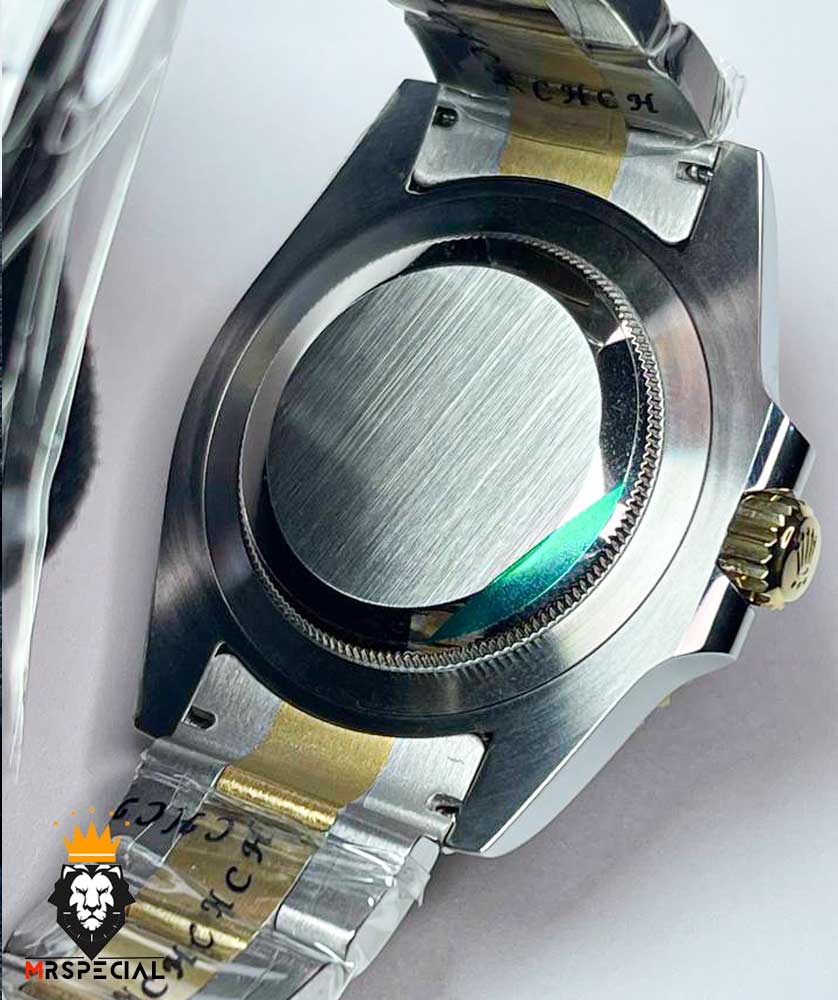 ساعت مردانه رولکس ساب مارینر اتوماتیک دورنگ طلایی صفحه مشکی 01218 Rolex SUB MARINER