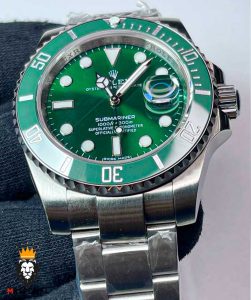 ساعت مردانه رولکس ساب مارینر اتوماتیک مدل هالک استیل صفحه سبز 01220 Rolex SUB MARINER