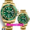 ساعت ست رولکس مردانه و زنانه ساب مارینر طلایی صفحه سبز 01624 Rolex Sub mariner