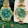 ساعت ست رولکس مردانه و زنانه ساب مارینر طلایی صفحه سبز 01624 Rolex Sub mariner - تصویر 2