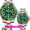 ساعت ست رولکس مردانه و زنانه ساب مارینر باتری دورنگ رزگلد صفحه سبز 01171 Rolex Sub mariner