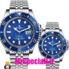 ساعت ست رولکس مردانه و زنانه ساب مارینر باتری استیل صفحه ابی 01084 Rolex Sub mariner