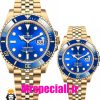 ساعت ست رولکس مردانه و زنانه ساب مارینر باتری طلایی صفحه ابی 01083 Rolex Sub mariner