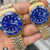 ساعت ست رولکس مردانه و زنانه ساب مارینر باتری طلایی صفحه ابی 01083 Rolex Sub mariner - تصویر 2