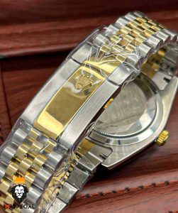 ساعت مردانه رولکس دیت جاست ویمبلدون اتوماتیک دورنگ طلایی 020234 ROLEX DATEJUST WIMBELDON