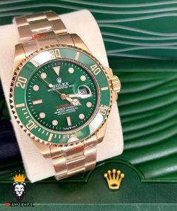 ساعت ست رولکس مردانه و زنانه ساب مارینر رزگلد صفحه سبز 01170 Rolex Sub mariner
