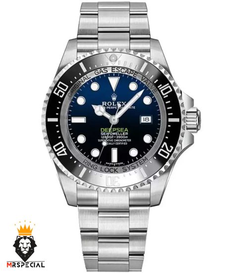 ساعت رولکس مردانه ساب مارینر دیپسی اتوماتیک استیل صفحه ابی مشکی 6606 Rolex Sub mariner