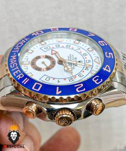 ساعت رولکس یاخ مستر اتوماتیک دو رنگ رزگلد صفحه سفید 01037 ROLEX Yacht-Master II