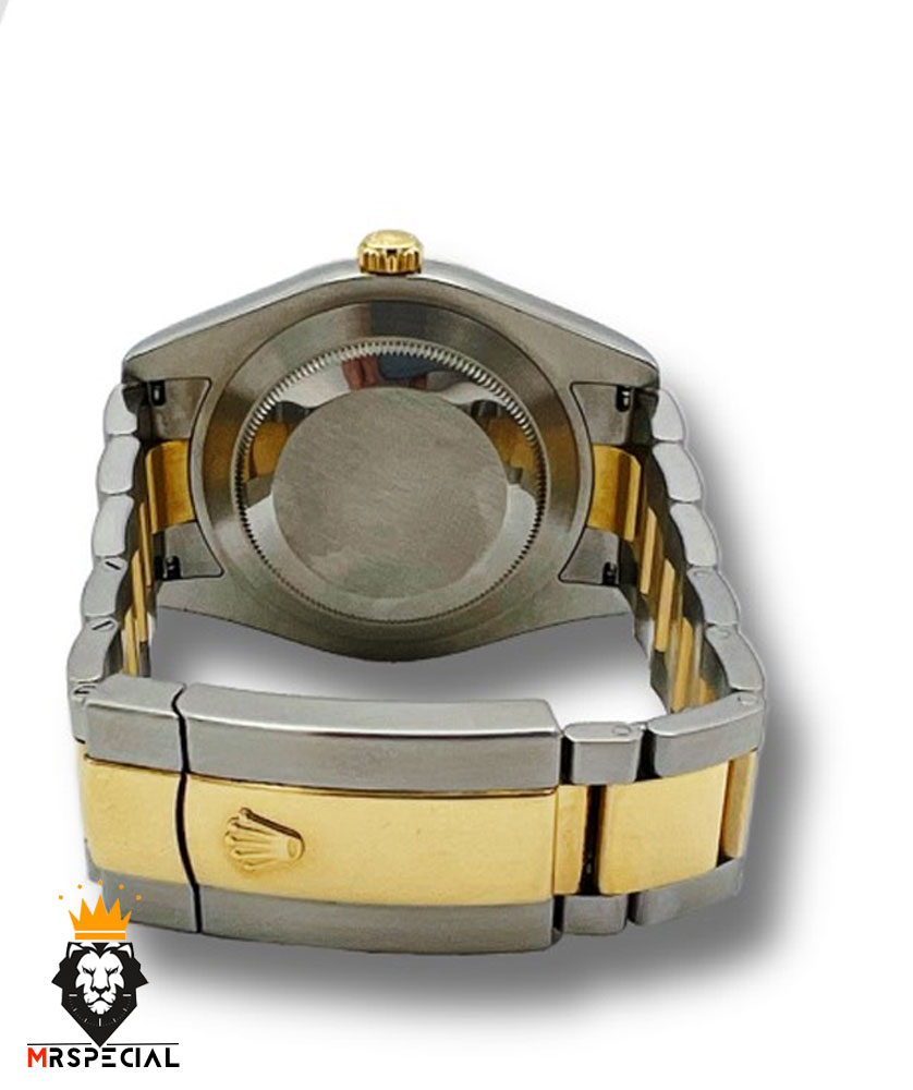 ساعت مردانه رولکس ویمبلدون اتوماتیک دورنگ طلایی 5787 ROLEX DATE JUST WIMBELDON