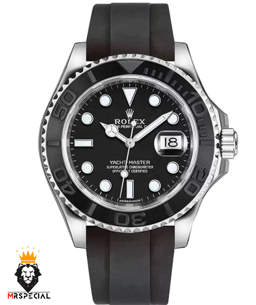 ساعت رولکس مردانه یاخ مستر اتوماتیک بند رابر کیفیت مستر 020310 ROLEX YACHT MASTER