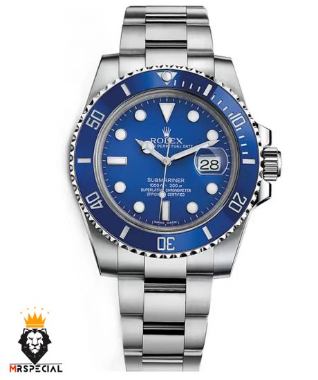 ساعت مردانه رولکس ساب مارینر اتوماتیک استیل صفحه ابی زه ابی 01383 ROLEX SUBMARINER
