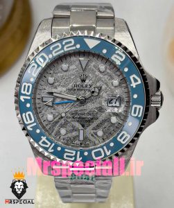 ساعت رولکس مردانه مدل جی ام تی مستر کوارتز استیل صفحه سرامیک 020837 ROLEX GMT MASTER 