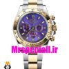 ساعت رولکس مدل دیتونا مردانه کرنوگراف دورنگ طلایی صفحه بنفش 020241 ROLEX DAYTONA