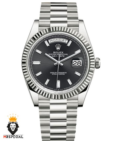 ساعت رولکس مردانه مدل دی دیت استیل اتوماتیک صفحه مشکی 5794 ROLEX DAY DATE