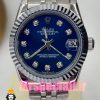 ساعت زنانه رولکس دیت جاست کوارتز استیل صفحه ابی 020834 ROLEX DATEJUST