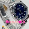 ساعت زنانه رولکس دیت جاست کوارتز استیل صفحه ابی 020834 ROLEX DATEJUST