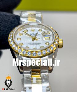 ساعت زنانه رولکس دیت جاست اتوماتیک 020606 ROLEX DATEJUST Diamond