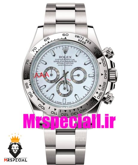 ساعت رولکس مدل دیتونا مردانه کرنوگراف استیل صفحه سفید 020240 ROLEX DAYTONA