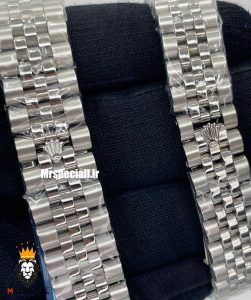ساعت ست رولکس مردانه و زنانه دیت جاست باتری استیل صفحه سبز 01046 ROLEX DATEJUST