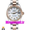 ساعت زنانه رولکس دیت جاست اتوماتیک دورنگ رزگلد صفحه سفید سایز31 020641 ROLEX DATEJUST