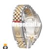 ساعت زنانه رولکس دیت جاست اتوماتیک دورنگ طلایی صفحه سفید سایز 26 020644 ROLEX DATEJUST - تصویر 7