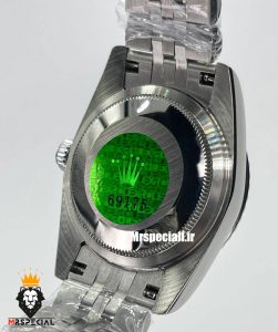 ساعت ست رولکس مردانه و زنانه دیت جاست باتری استیل صفحه سبز 01046 ROLEX DATEJUST