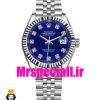 ساعت زنانه رولکس دیت جاست کوارتز استیل صفحه ابی 020833 ROLEX DATEJUST