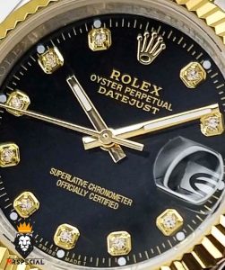 ساعت مچی زنانه رولکس دیت جاست کوارتز دو رنگ طلایی 01684 ROLEX DATE JUST