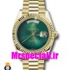 ساعت مچی مردانه رولکس مدل دی دیت اتوماتیک طلایی صفحه سبز 01154 ROLEX DAY DATE