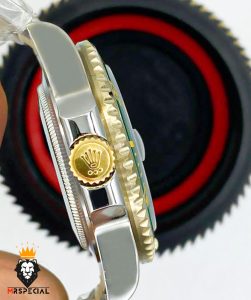 ساعت رولکس مردانه مدل ساب مارینر اتوماتیک دورنگ طلایی صفحه ابی 01380 ROLEX SUBMARINER