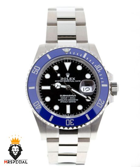 ساعت مردانه رولکس ساب مارینر اتوماتیک استیل صفحه مشکی زه ابی 01384 ROLEX SUBMARINER