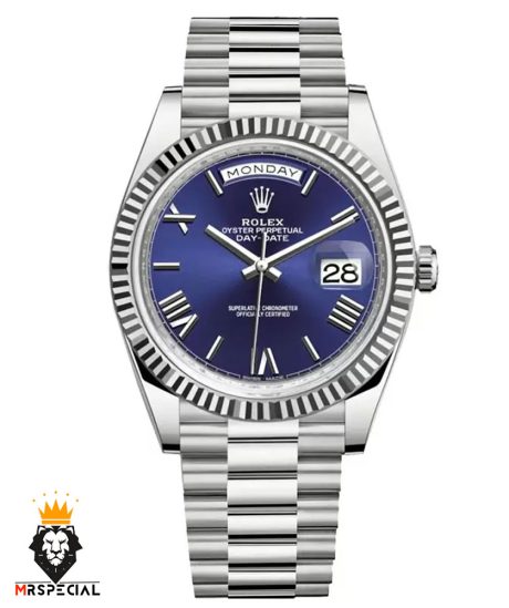 ساعت رولکس مردانه مدل دی دیت اتوماتیک استیل صفحه ابی 5790 ROLEX DAY DATE