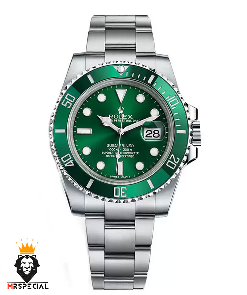 ساعت مردانه رولکس ساب مارینر اتوماتیک مدل هالک استیل صفحه سبز 01220 Rolex SUB MARINER