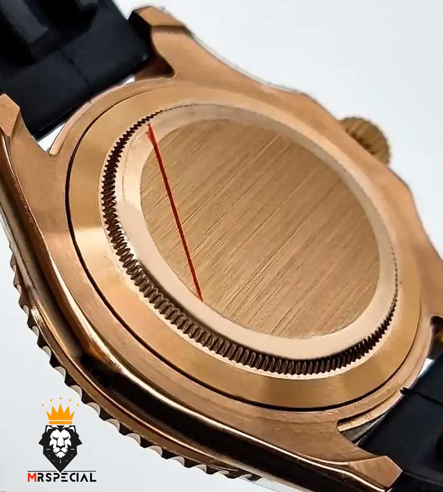 ساعت رولکس یاخ مستر اتوماتیک قاب رزگلد بند رابر 01559 ROLEX YACHT MASTER