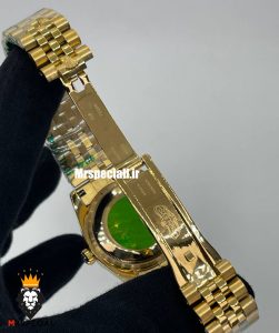 ساعت مچی زنانه و مردانه ست رولکس دیت جاست طلایی 01234 ROLEX DATEJUST